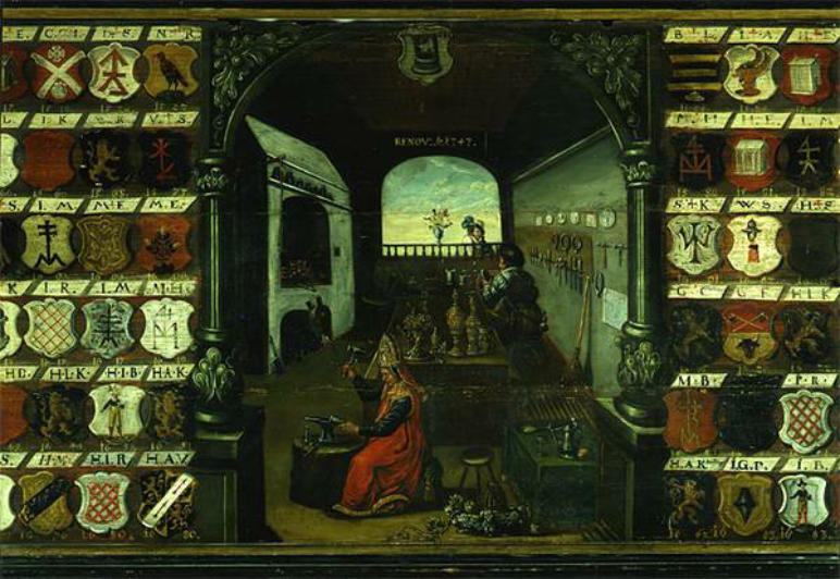 hl. eligius in der werkstatt - Goldschmied